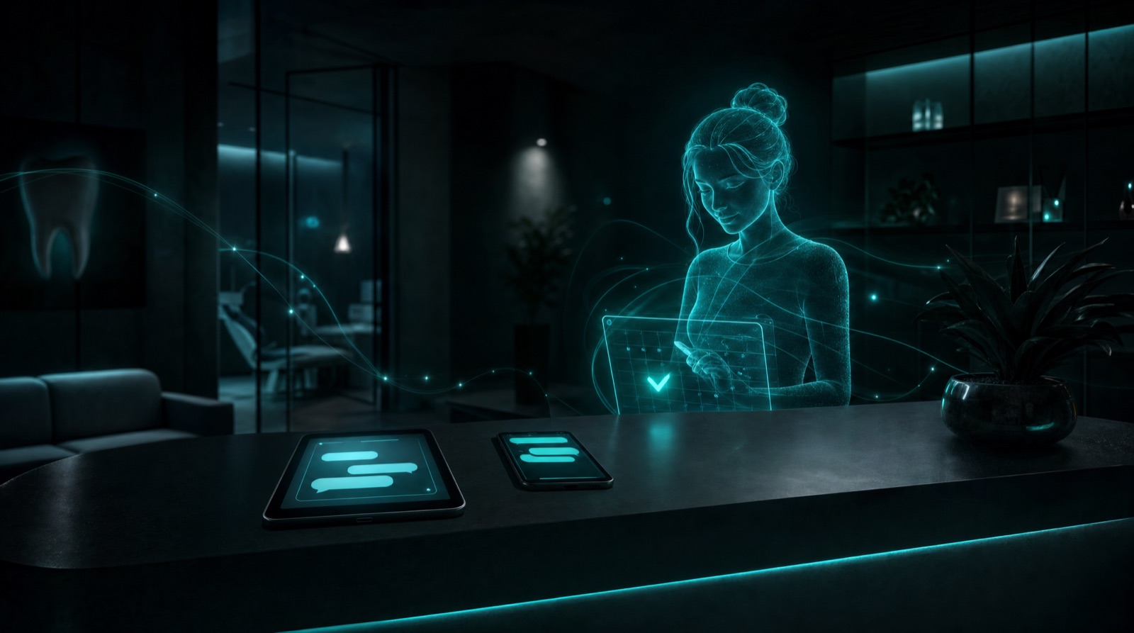 An AI agent handling a clinic's messages and bookings at 2am